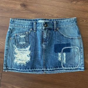Armani Exchange Denim Mini Skirt